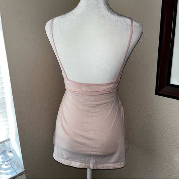 Vintage Y2K Hollister 2000s RARE! Iconic Baby Pink Babydoll Bow Tank Top - Picture 6 of 10